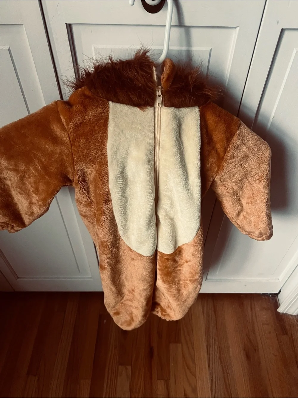 Plush Lion Costume Onesie - Brown